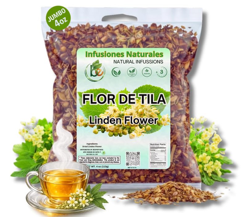 Tila Seca Herbal Tea (4 oz) – 100% Natural Linden Flowers & Leaves (Ternstroemia lineata) – Traditional Relaxation & Nightly Comfort – Wildcrafted Loose Leaf – Caffeine-Free, Vegan, Non-GMO – Authentic by BEXPERTSUSA