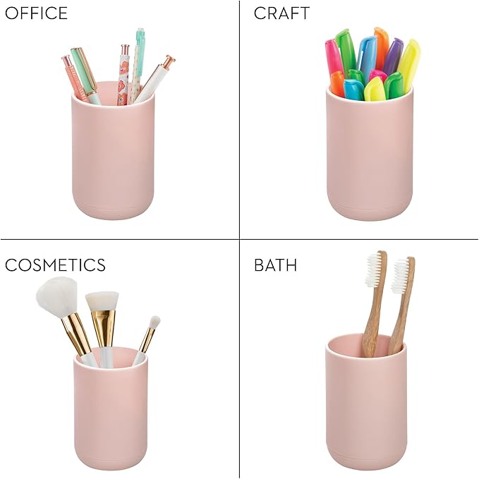 iDesign Toothbrush Holder with 3 Divided Sections