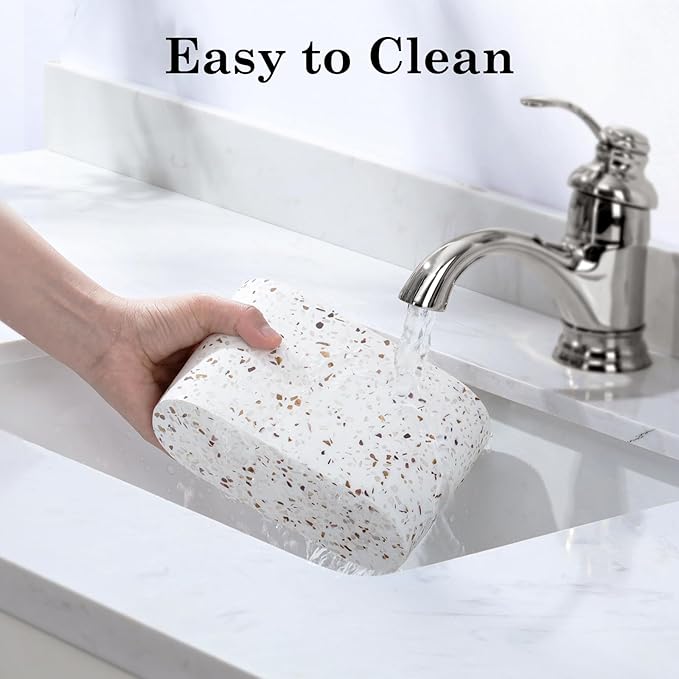 Luxspire Toothbrush Holder, 2 Slots Toothbrush and Toothpaste Holdersfor