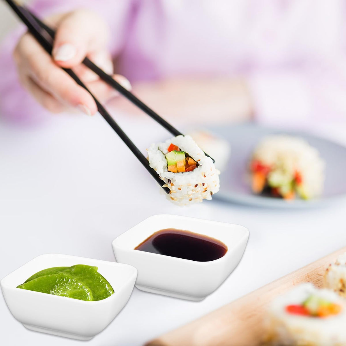 ZSDRTYU Dipping Sauce Cups, 20 Pcs 3 Oz Ceramic Dip Bowls Dipping Bowls Sauce Cups For Side Dish, Condiments, Sushi And Other Party Supply Dinner