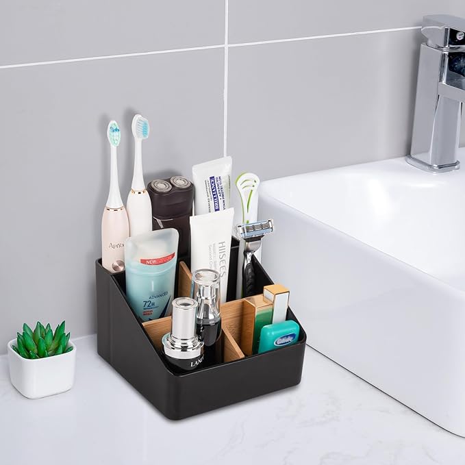 Toothbrush Holder for Bathrooms, 5 Slots Tooth Brush Holder