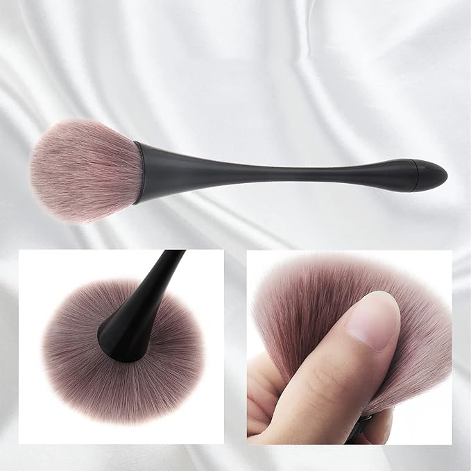 2Pcs Nail Dust Brush Acrylic Brush Cleaner Nail Brushes