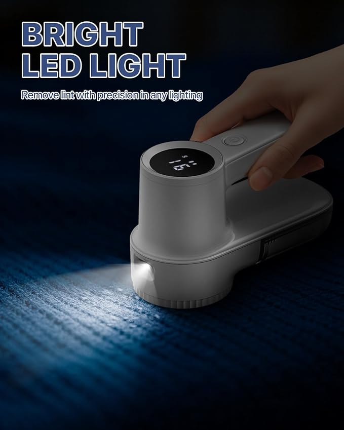 Lint Remover Rechargeable Fabric Shaver : 3-Speeds Sweater Shaver