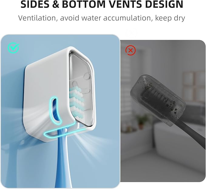 Travel Toothbrush Cover 2PCS Thickened, Electric Toothbrush Covers Caps