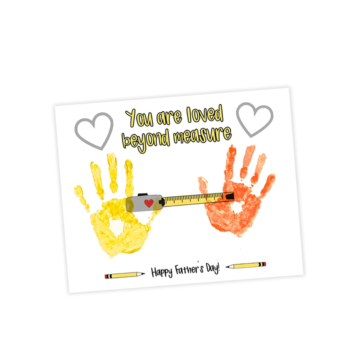 Father’s Day Crafts for Kids – Family Handprint Kit, Best Dad Ever Hands Down Gifts from Kids, Create Keepsake Dad Will Cherish Forever, DIY Art Activity for Toddlers, Set of 3 Personalized Present