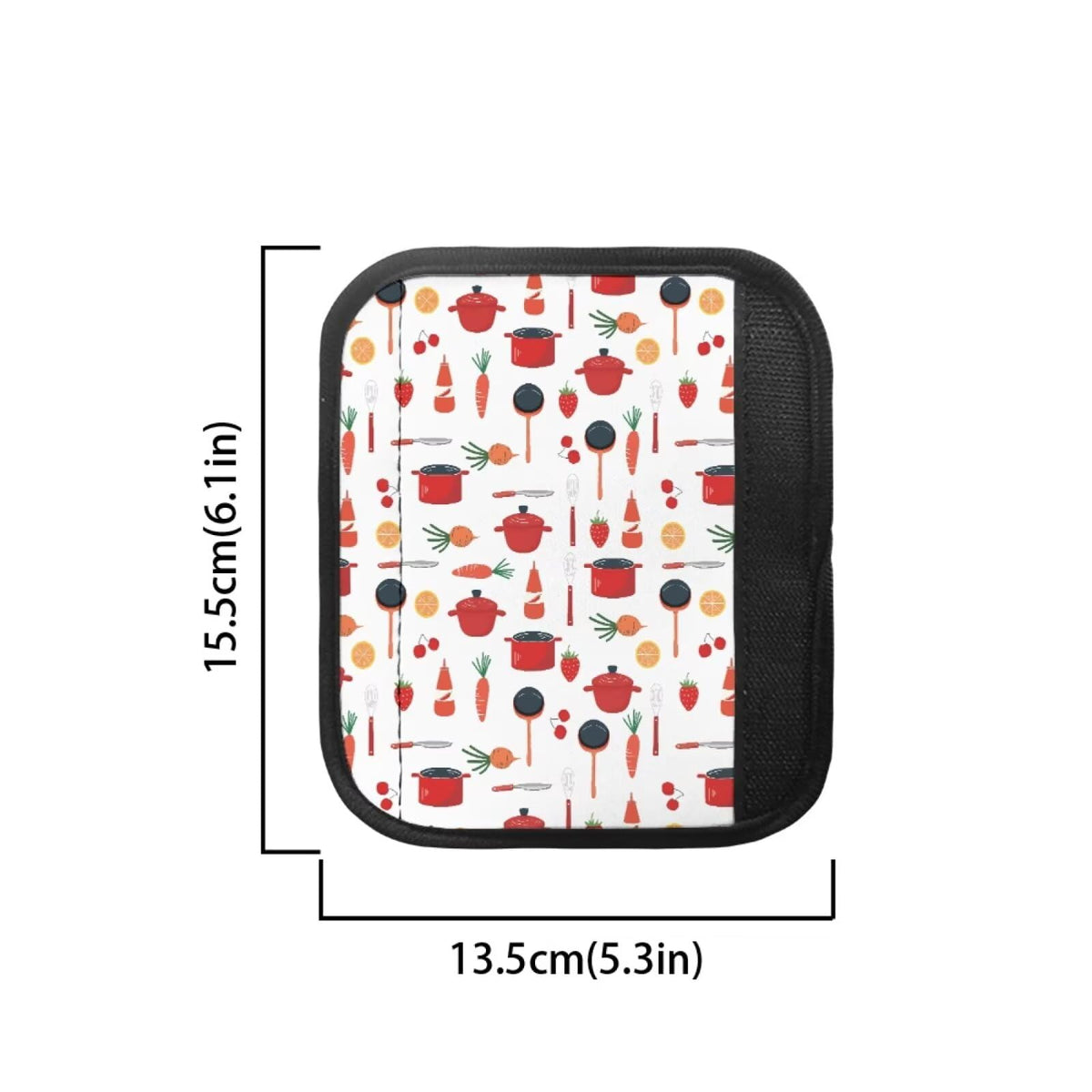 HUISEFOR Strawberry Refrigerator Handle Covers Set of 4 Non-Slip Fridge Handle Covers for Microwave Stove Dishwasher Decorative Appliance Handles Cover Gift for Friends