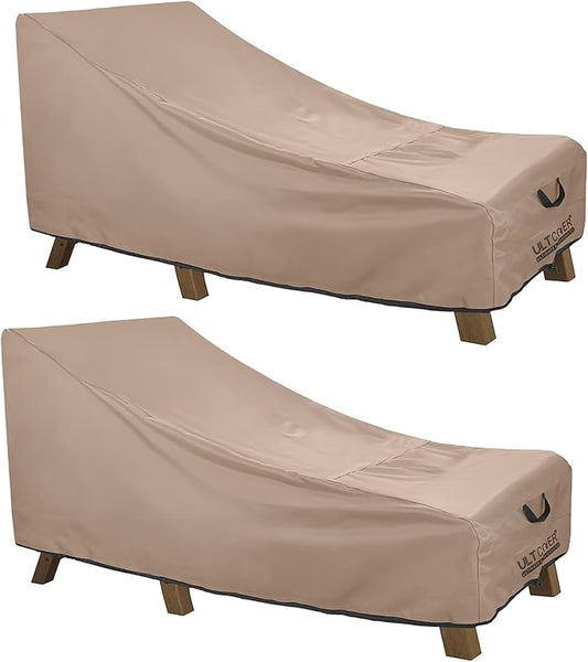 ULTCOVER Waterproof Patio Lounge Chair Cover Heavy Duty Outdoor Chaise Lounge