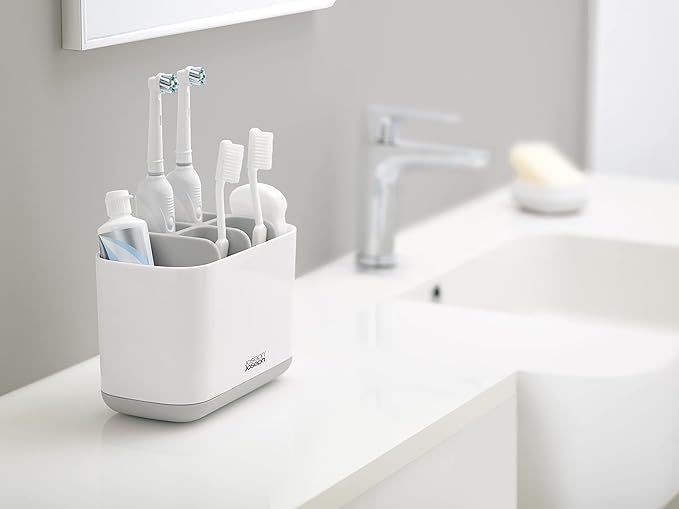 EasyStore™ Large Light Gray Toothbrush Holder
