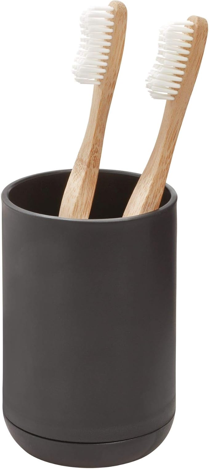 iDesign Toothbrush Holder for Normal Toothbrushes, Spin Brushes, and Toothpaste
