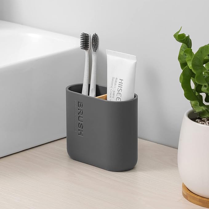 Toothbrush Holders Bamboo Electric Toothbrush Holder Bathroom Storage Organizer