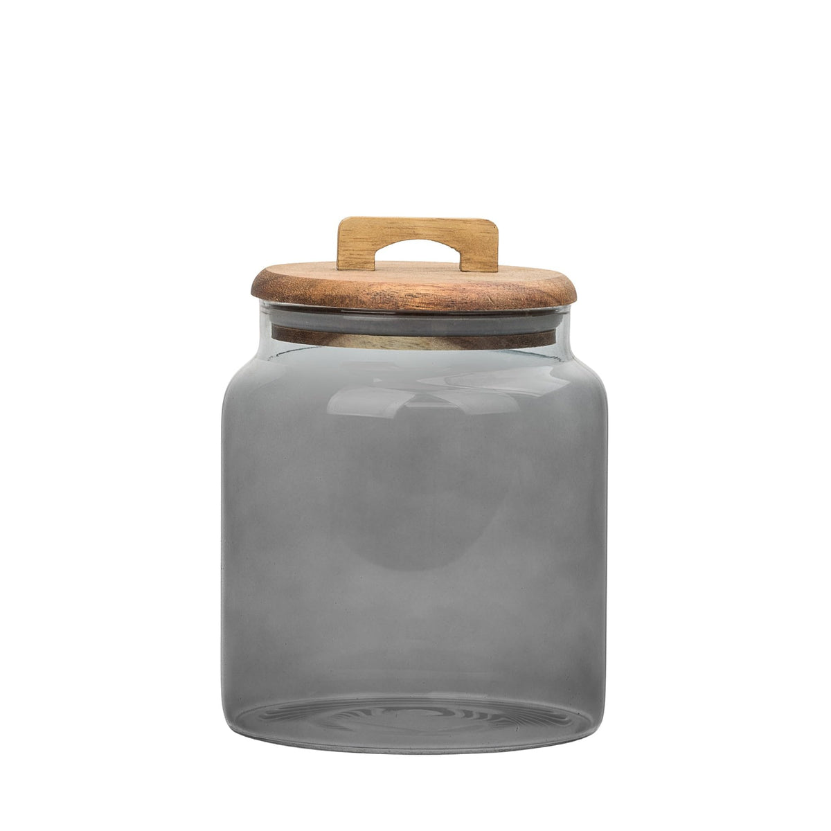 10 Strawberry Street Acacia Everyday Graduated Glass Canister, Set of 3, Black