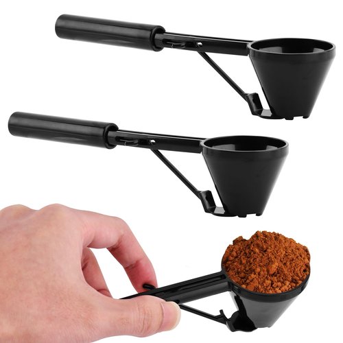 2PCS Measuring Scoop with Funnel for Water Bottles,10g Coffee Scoop-Funnel for K/Cups,Small-Funnel Scooper for Filling Formula Protein Powder Slide Bottom Scoop for Water Bottle