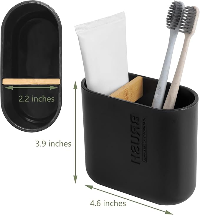 Toothbrush Holders Bamboo Electric Toothbrush Holder Bathroom Storage Organizer