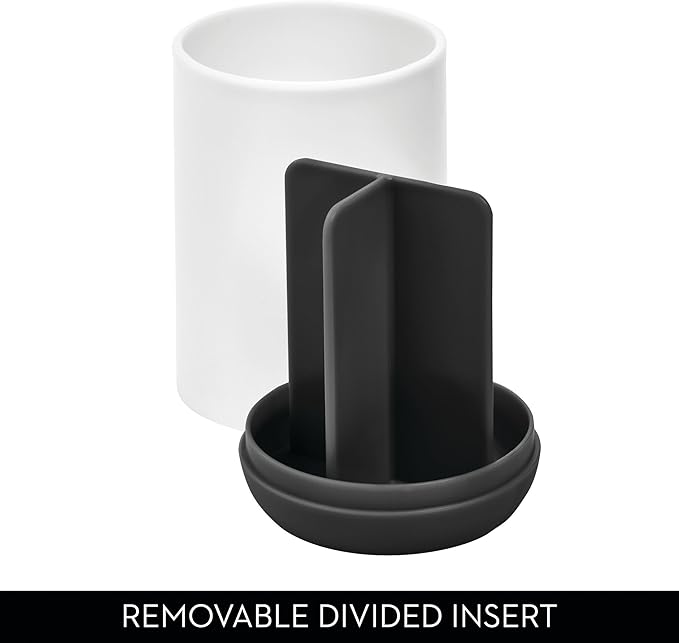 iDesign Toothbrush Holder with 3 Divided Sections