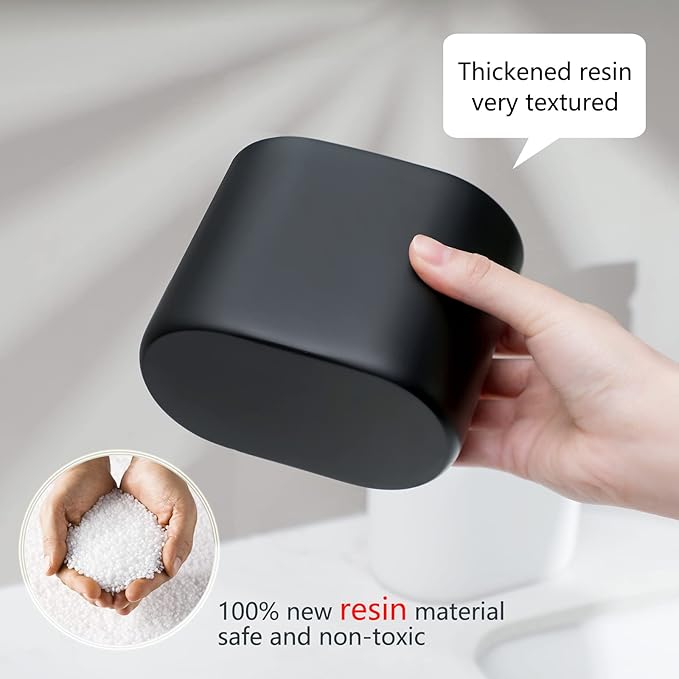 rejomiik Thick Resin Toothbrush Holders Bamboo Tooth Brushing Holder