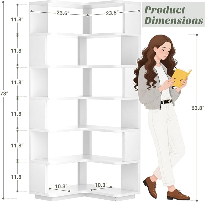 Armocity Corner Book Shelf