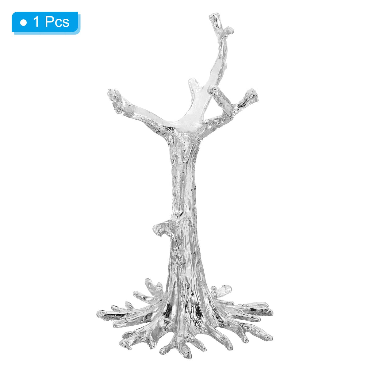 PATIKIL Crystal Ball Stand, Sphere Display Stand Photography Props for 80 to 100mm Crystal Balls Ornament Rack Holder Metal Base Tree Shape, Silver