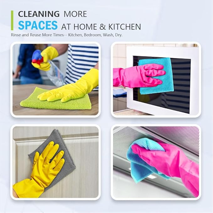 AIDEA Microfiber Cleaning Cloth-100PK, Soft Microfiber Towels