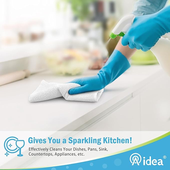 AIDEA Microfiber Cleaning Cloth-8PK, Soft Microfiber Towels