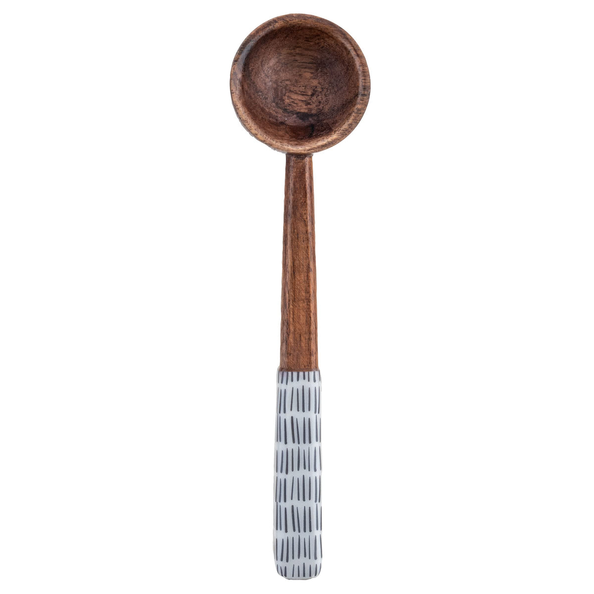 Karma Enamel Tasting Spoons Set - Enamel Tasting Spoons for Cooking - Wood Enamel Kitchen Utensils - Wood Enamel - Set of 4
