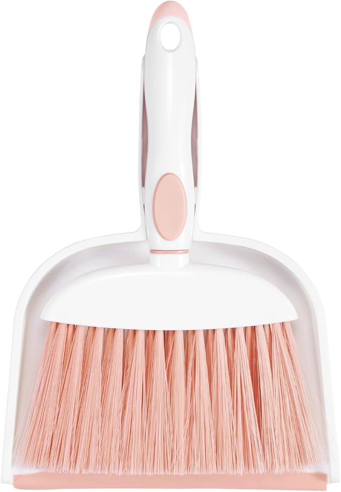 NACENA Small Dust Pan and Brush Set, Mini Broom and Dustpan Set Small Hand