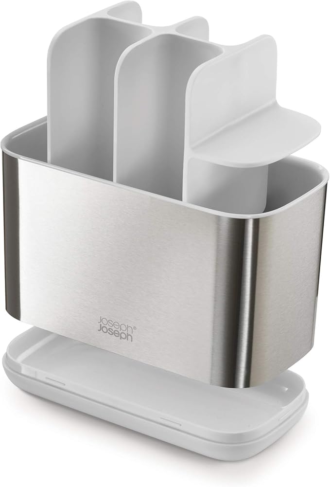 Joseph Joseph EasyStore Stainless-Steel Toothbrush Holder Bathroom Storage