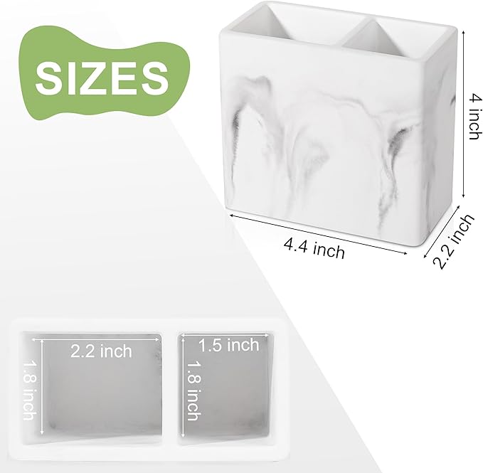 Diatomite Toothbrush Holder 2 Slots Tooth Brush Holder