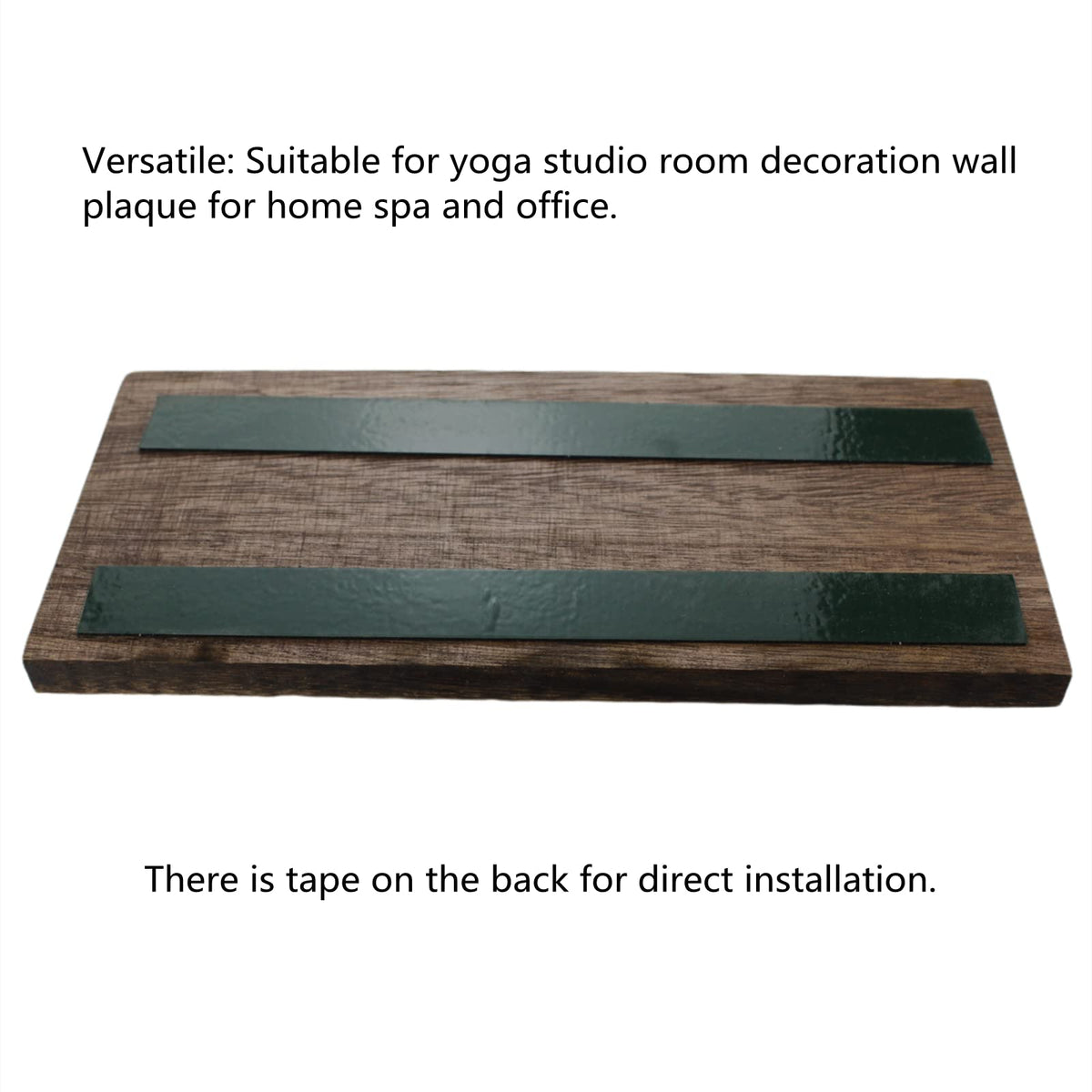 FIREFLYWEB The Zen Den signs Room Decor Meditation in Progress Wall Hanging Sign,Inspirational Wooden Door Plaque for Yoga Studio Bedroom Decoration (Brown)