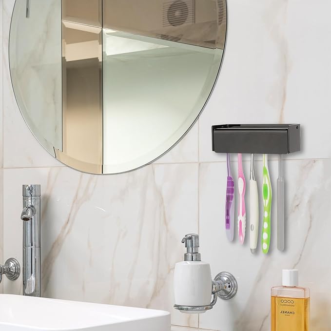 5 Slots Wall Mount Toothbrush Holder