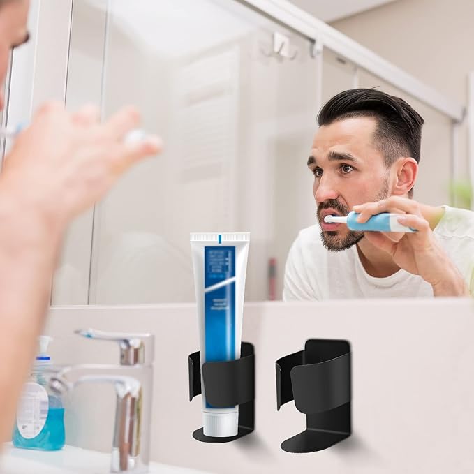 Electric Toothbrush Holder Wall Mount, 304 Stainless Steel Self-Adhesive