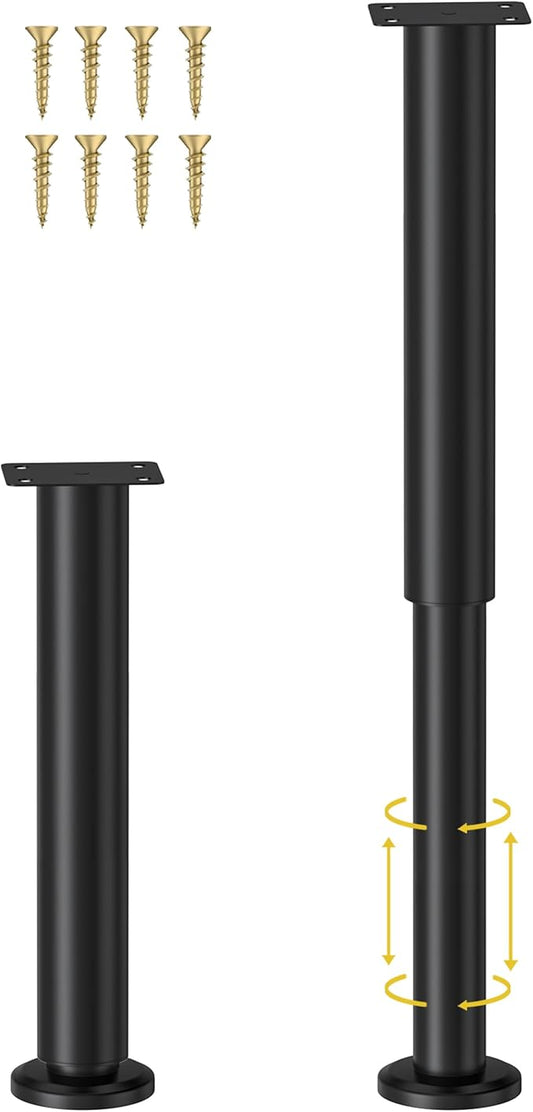 Wlrrcwdttc 2 Pcs Adjustable Height Bed Support Legs