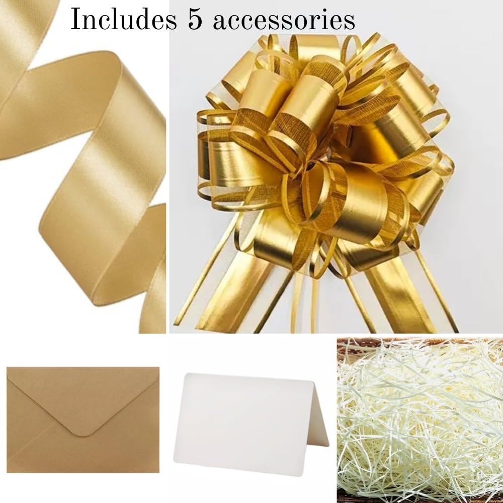UoeRing Black Extra Large Gift Box 2Pcs 22x17x9 inch,luxury Gift Box with Lid for Presents Birthday Christmas Valentine's Day (Includes Pull Bows,Card,Envelope,Filler)