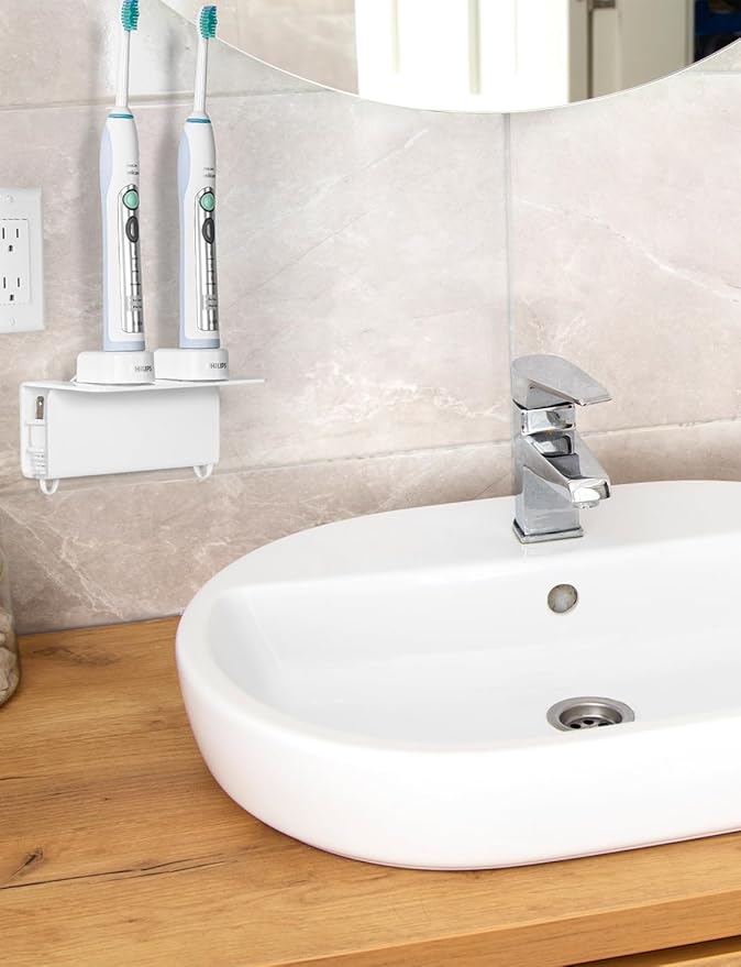 OAPRIRE Electric Toothbrush Holder Wall Mounted, Acrylic Electric Toothbrush