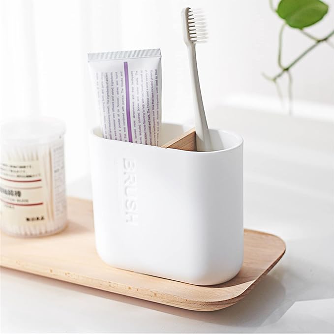 Toothbrush Holders Bamboo Electric Toothbrush Holder Bathroom Storage Organizer
