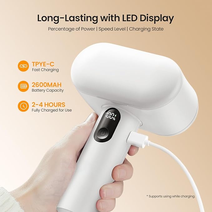 Mosthink Fabric Shaver, 2-in-1 Electric Lint Remover & Build-in Lint Brush