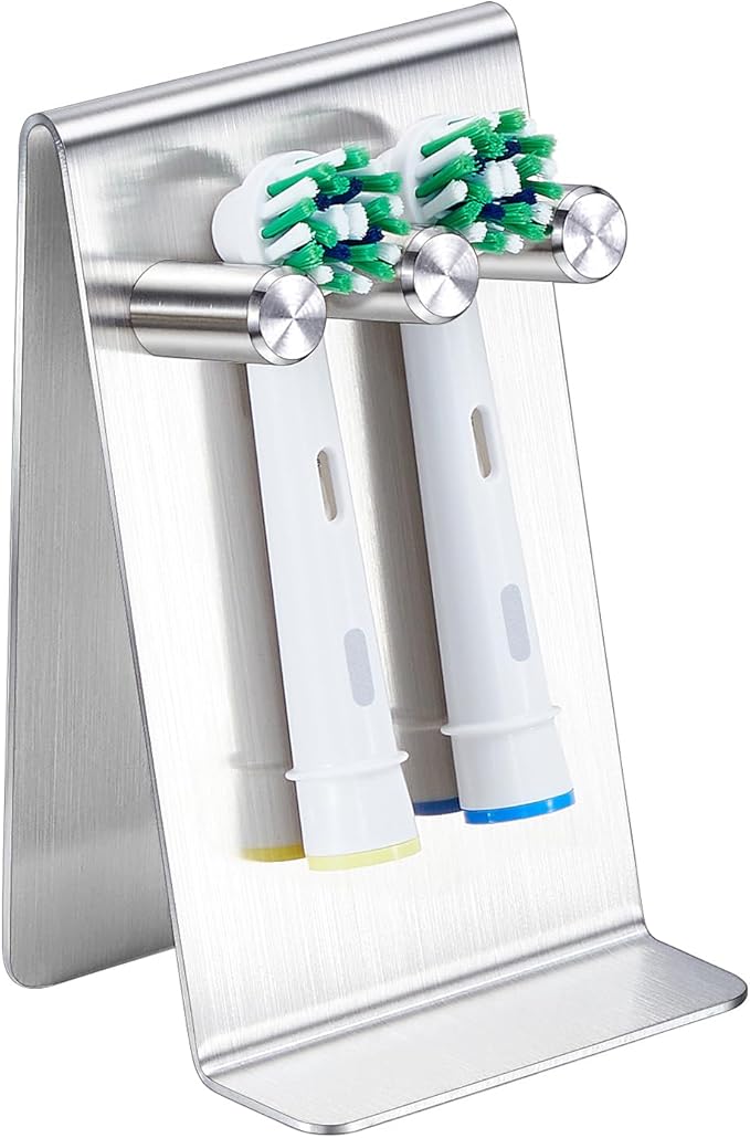 Electric Toothbrush Head Holder Adhesive or Tabletop, Tooth Brush Holder