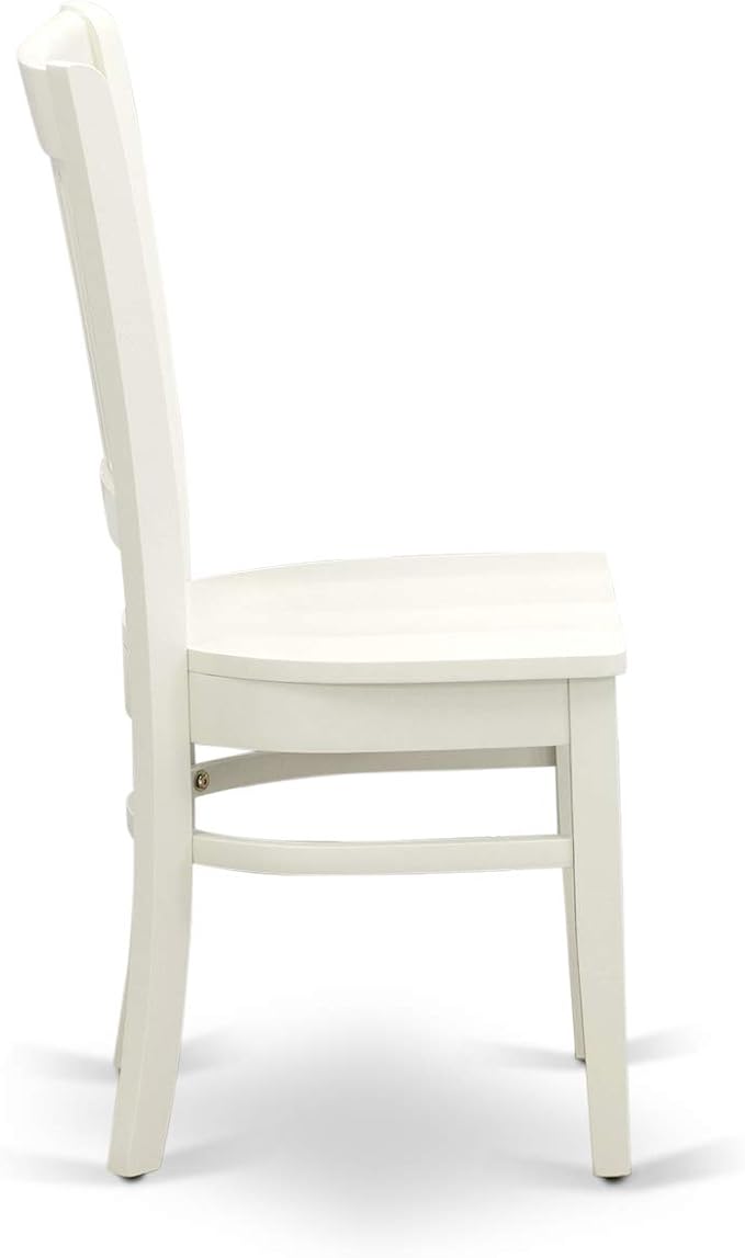 East West Furniture NDVA3-LWH-W 3 Piece Modern Dining Table Set Contains a