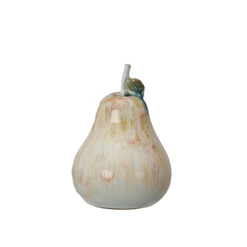 Creative Co-Op Stoneware Pear Accent Decor, Multicolor