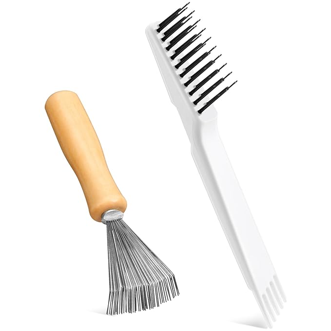 Boao 2 Pieces Hair Brush Cleaning Tool Comb Cleaner Brush Mini Comb Cleaning