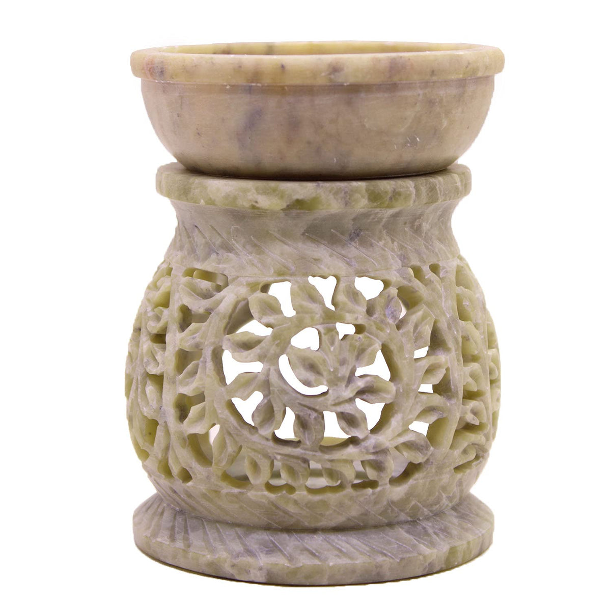 Marble Soapstone Incense Stick Burner | Candle Stick Holder | Tea Light Burner with Marble Soapstone Candle Aroma Burner | Oil Diffuser | Tea Light Holder | Wax Burner.