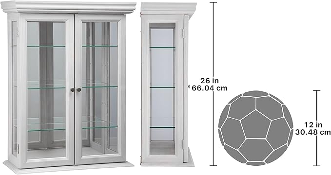 Design Toscano Country Tuscan Wall Curio Display and Storage Cabinet, 20 Inches