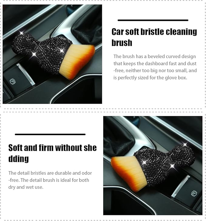 zipelo Auto Interior Dust Brush, Car Detailing Cleaning Brush