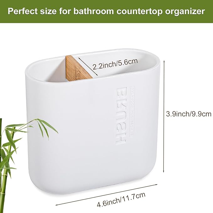 Toothbrush Holders Bamboo Electric Toothbrush Holder Bathroom Storage Organizer