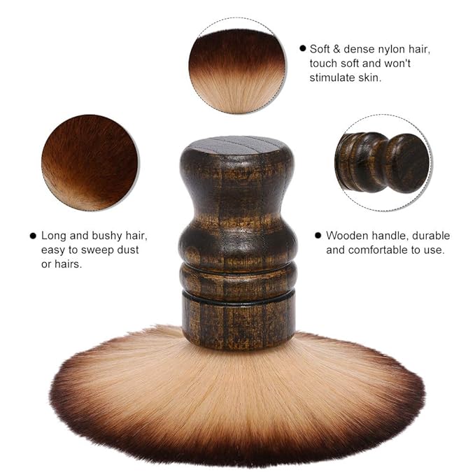 Large Neck Duster Brush Anself Soft Barber Face Cleaning Hairbrush Nylon Hair
