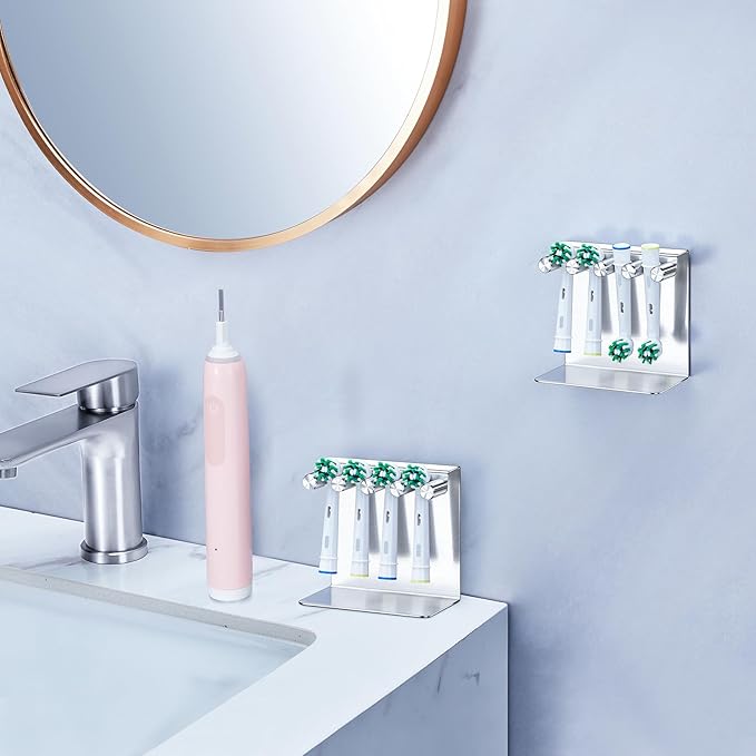 Electric Toothbrush Head Holder, Electric Tooth Brush Holder Desktop or Adhesive