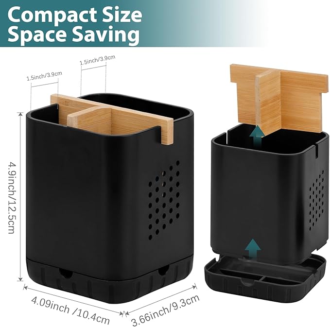 Boperzi Black Toothbrush Holders