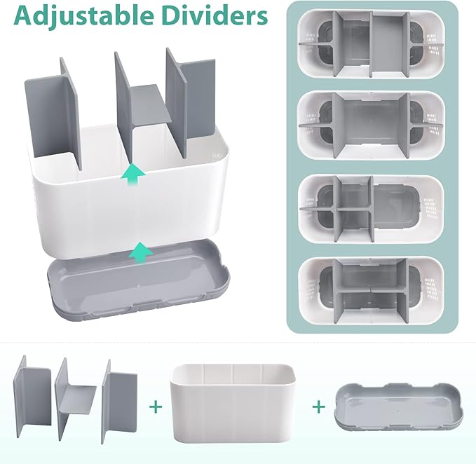 Boperzi Toothbrush and Toothpaste Holder Drainage