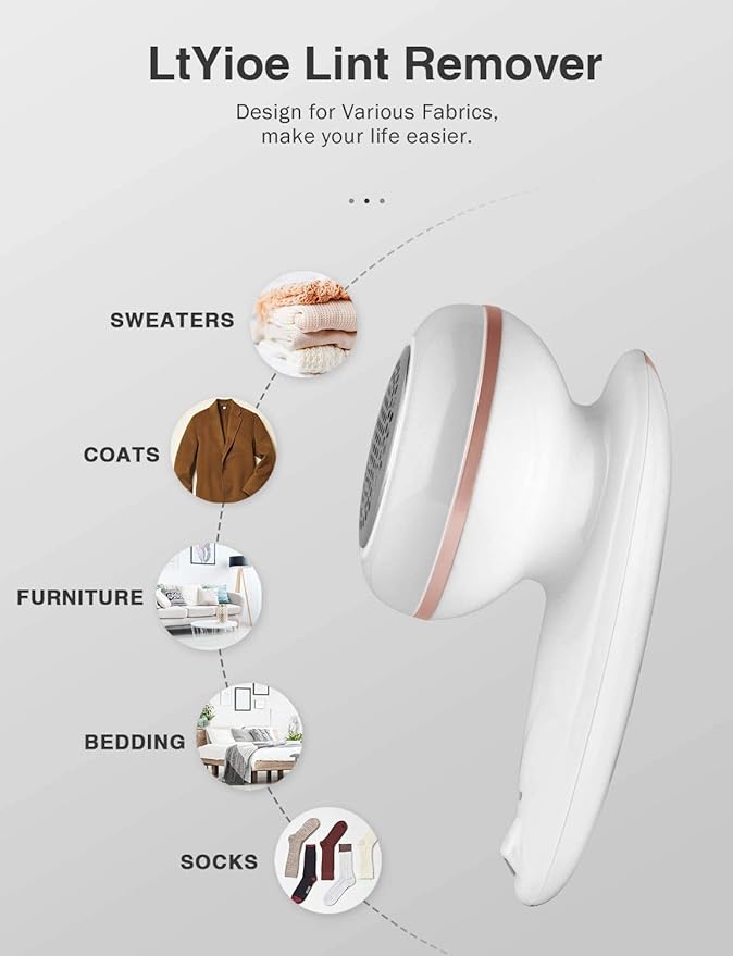 Lint Remover Shaver LtYioe Fabric Shaver USB Rechargeable Sweater Shaver Fabric