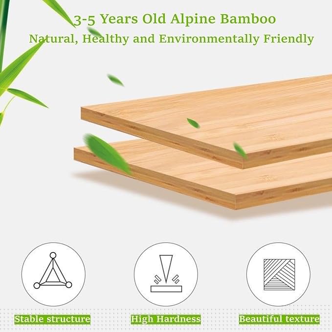 Foldable Shoe Rack, Bamboo Vertical Shoe Organizer Tall