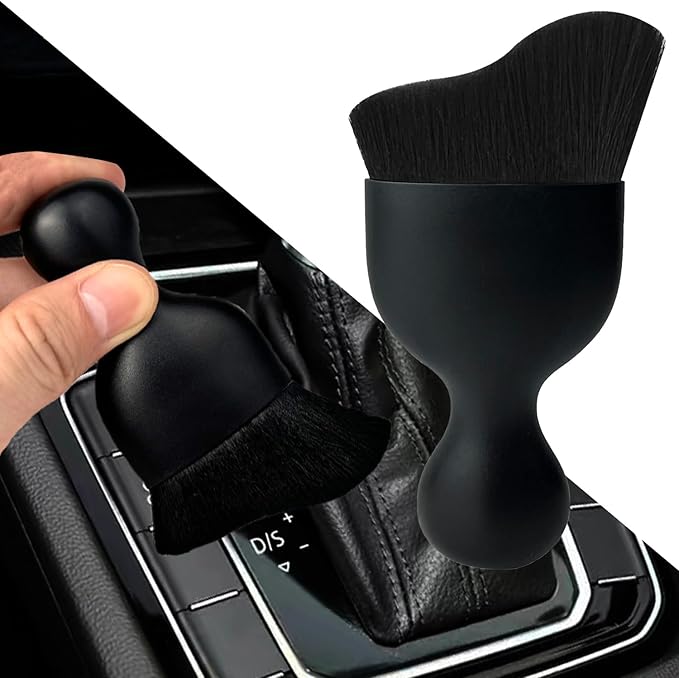 Car Interior Dust Brush, Auto Detailing Brush, Soft Bristles Car Cleaning